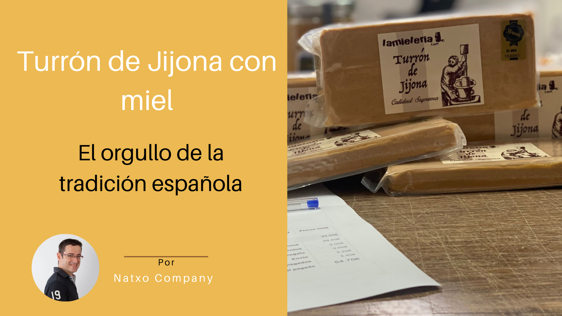 Turrón de jijona con miel